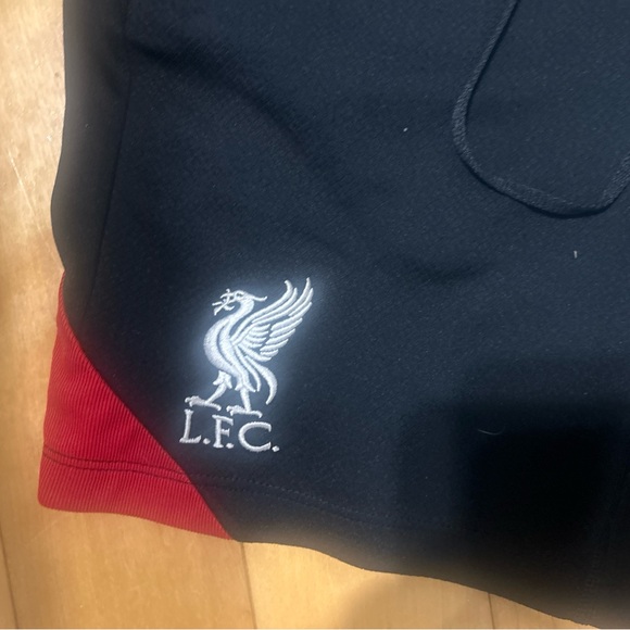 Nike Men's Black and Red Athletic Shorts - Picture 2 of 4